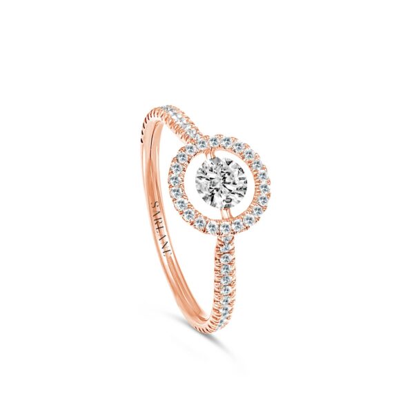 Sarlane Solitaire Full Pavé Entourage